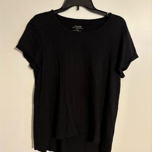 Chico's Black Short Sleeve Tee